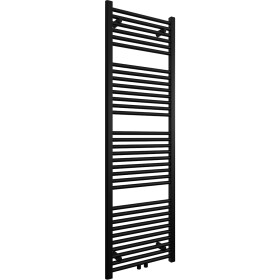 CERANO - Kúpeľňový radiátor Lincoln - stredové pripojenie 50mm/bočné - 484W - čierna matná - 1600x500 mm CER-429565