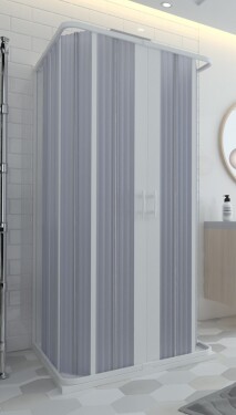 FORTE - Sprchová zástena FLEX - SATURNO NEW - Rozmer A - 100, Rozmer B - 100, Rozmer C - 185, Typ otvárania - Zatváranie do stredu OLBBXF152001