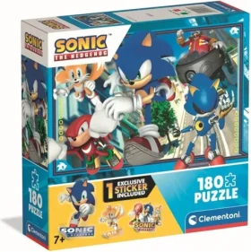 Clementoni 29798 Puzzle Ježko Sonic: Pripravení 180 dielikov