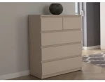Komoda s 5 zásuvkami Carlos, béžová kašmír, 75 cm%