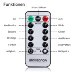 Deuba Vianočný svietiaci cencúle modré, vnútorné i vonkajšie 80LED s ovládačom