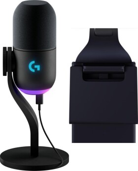 Logitech G Yeti GX czarny (988-000569) + Lampa Litra Glow