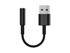 Equip USB-A - Jack 3,5 mm čierna / USB audio adaptér / DAC / 0,15 m (147945)