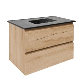 Kúpeľňová skrinka 2 zásuvková s umývadlom SAT B-Way 79x50x45 cm dub mat BWAY280OAKU4B BWAY280OAKU4B