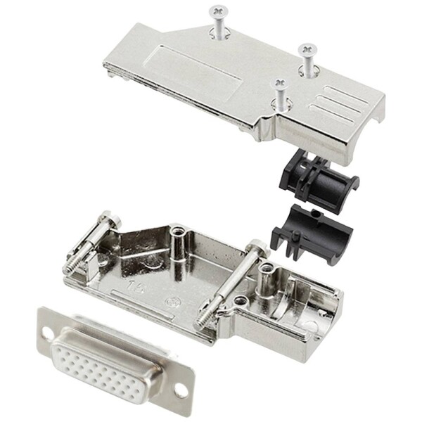 Encitech DCMR15-FK-HDS26-W-K 6355-8066-12 sada D-SUB zásuvková lišta 90 ° Pólov: 26 spájkovaný 1 ks; 6355-8066-12