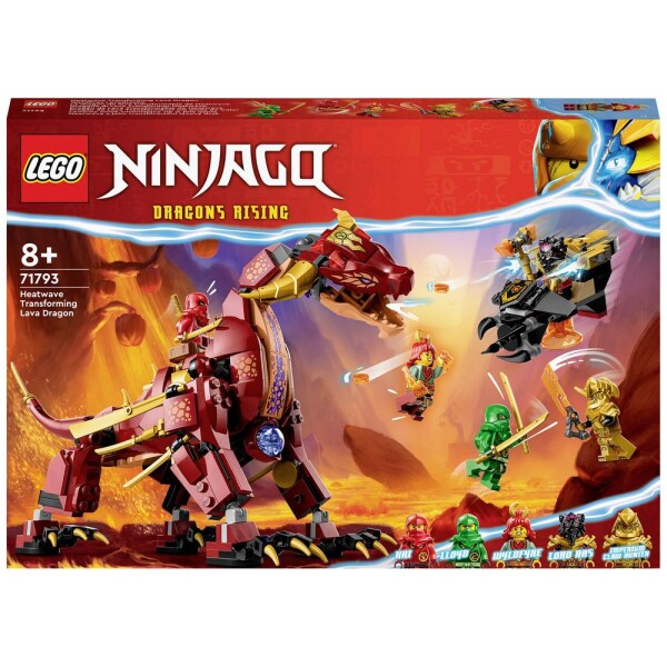 LEGO® NINJAGO® 71793 Heatwave jeho transformačný lávový drak