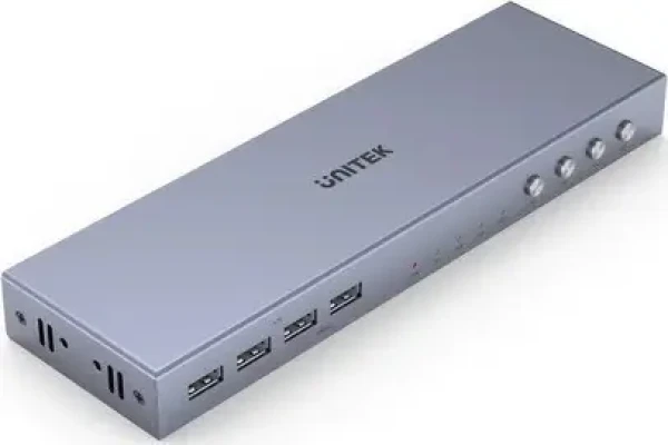 Unitek KVM prepínač 4v1 HDMI 2.0 4K / KVM prepínač / 4 počítače / 1 monitor / USB Hub (V306A)