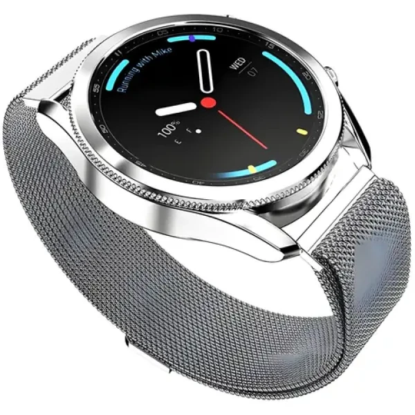 Mercury Mesh strieborná / Remienok / Apple Watch 42/44/45 mm / Nerezová sieťovina