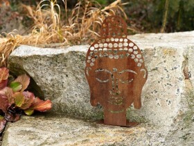 Záhradná dekorácia z cortenu Buddha 50 × 30 cm