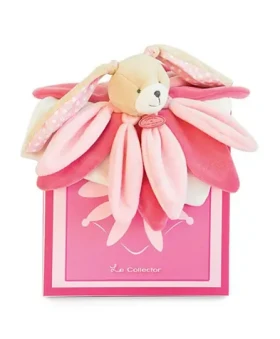 Doudou Darčeková sada - Plyšový muchláčik králiček ružový 28 cm