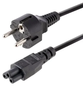 StarTech Napájací kábel Schuko-C5 čierny / Napájací kábel / 3 m / 250 V / 2,5 A (753E-3M-POWER-LEAD)