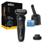 Braun Series 5 52-N7200cc čierna / Planžetový holiaci strojček / čistiaca stanica (52-N7200cc Black)