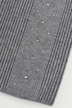 DÁMSKY KLOBÚK S MODALOVÝMI FLITRAMI CZ105 šedá 54-58