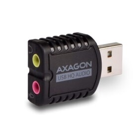 AXAGON ADA-17 čierna / externá zvuková karta / USB 2.0 / 3.5 mm audio výstup / 3.5 mm svtup pre mikrofón (ADA-17)