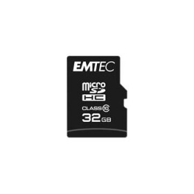 EMTEC Classic micro SDHC karta 32GB + adaptér SD / Class 10 / čítanie: 20MBs / zápis: 12MBs / vhodné na bežné použitie (ECMSDM32GHC10CG)