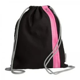 Pagna Go čierna/tmavo ružová / Športová taška / bavlna, polyester / 46x36 cm / 6 l (99522-34)