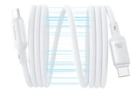 Baseus PicoGo Magnetic (P10376800211-00) Dátový kábel USB-C/USB-C 240W 1m biela (P10376800211-00)