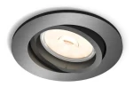 Philips Donegal šedá / Podhľadové svietidlo / GU10 / 1x5,5W / bez zdroja / IP20 / 9 cm (SKL000312868)