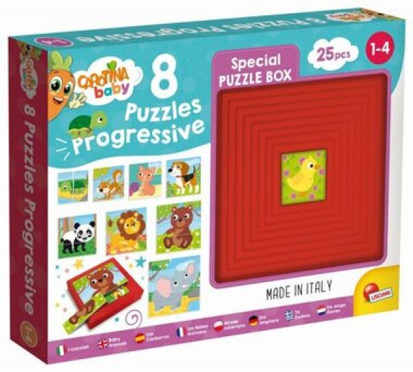 Liscianigioch Carotina Baby 8 Puzzle - Zvieratká