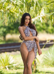 Soo Sexy! Neck-Monokini with Animal Print LEO