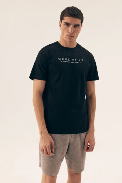 PÁNSKE PYŽAMO DARE 42634 SS25 černošedá L