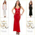 Red-Carpet-Look! Sexy Koucla goddess-evening dress black L