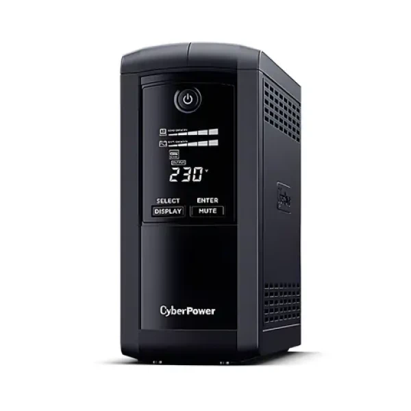 CyberPower VP700ELCD čierna / Záložný zdroj UPS / Line-interactive / 700 VA / 390 W / LCD displej (VP700ELCD)