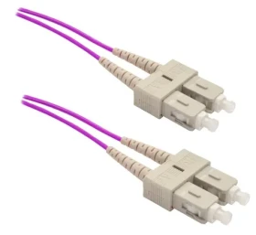 Xtendlan FO patch SC-SC / Optický patch kábel / 1 m / 50/125 OM4 duplex / LS0H (FOP-SCSC-D-1-50-OM4)