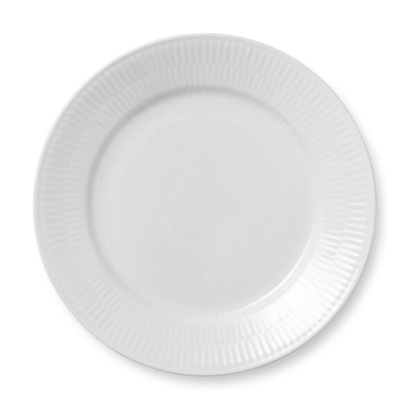 Royal Copenhagen Porcelánový tanier White Fluted 22 cm