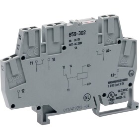 WAGO 859-302 reléová svorkovnice, 5 V/DC, 5 A, 1 prepínací, 1 ks; 859-302