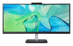34" Acer CB343CUR Dbemiiphcuzx čierna / Monitor / IPS / UWQHD 3440×1440 / 60 Hz / 4 ms / Adaptive-Sync / USB-C 140W (UM.CB3EE.D07)