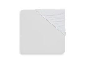 Jollein Prestieradlo napínacie 40/50 x 80/90 cm biela / Prestieradlo do postieľky / 100% bavlna (511-501-00001)
