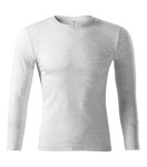 Tričko Progress LS unisex svetlo šedá L