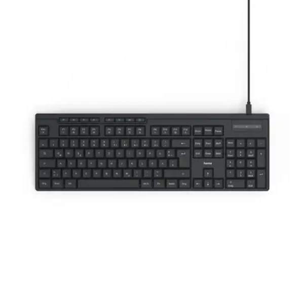 HAMA CK-200 klávesnica čierna / drôtová / USB-A/C / 1.8m / CZ SK (173052)