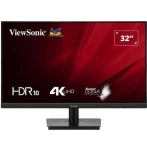 32" ViewSonic VA3208-4K-HD čierna / Monitor / VA / 3840 x 2160 / 60 Hz / 4ms / 300cd-m2 / 2x HDMI / DP / VESA (VA3208-4K-HD)