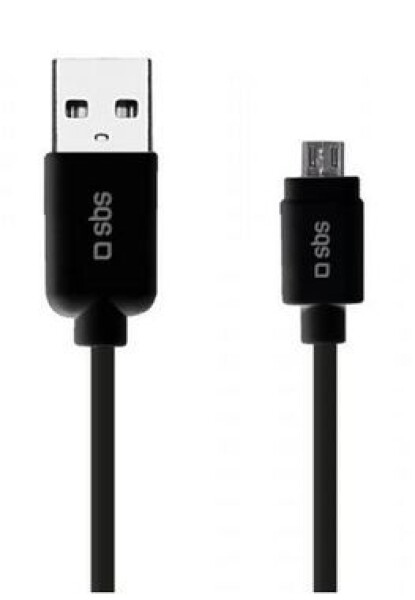 SBS dátový kábel USB 2.0 na Micro USB čierna / 3M (TECABLEMICRO3K)