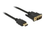 DeLock DVI kábel – DVI-D 18+1 samec gt; HDMI A samec / 2 m (85584-DE)