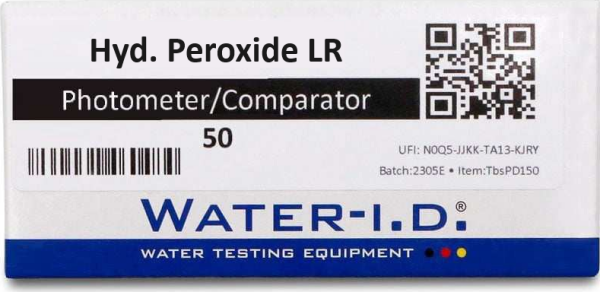 Water I:D Water-I.D. Hydrogen Peroxide LR Náhradné tablety pre digitálny tester Pool Lab 1.0 a 2.0 - na meranie peroxidu vodíka, balenie 50 ks