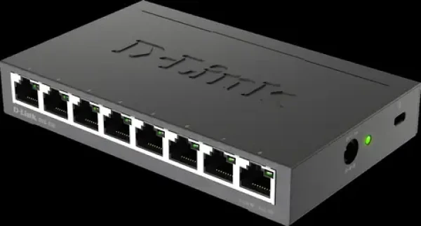D-Link DGS-108 / Switch / 8- Port / 10/100/1000 Mbps / neriadený / kovové prevedenie