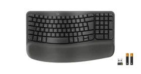 Logitech Wave Keys for Business čierna / Ergonomická klávesnica / DE layout / Bluetooth / Logi Bolt (920-012327)