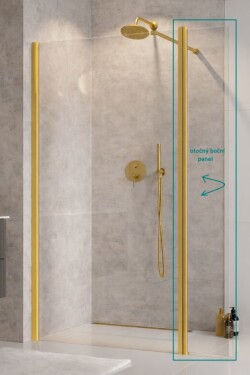 BESCO - Bočný otočný panel ECO-N GOLD - Pevná stena - 30 BCEXON30GC