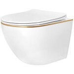 REA - Závesná WC misa Carlo Mini Tornado NFQ GOLD EDGE REA-C6801