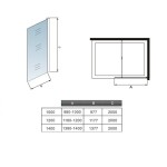 H K - LUSTY GREY F1 120 Sprchová zástena WALK IN 118-120x 200cm, 8 mm sklo SE-LUSTYGREYF1120SET