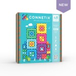 Mamido Connetix Tiles - Magnetická stavebnica s otáčacou technológiou 48ks