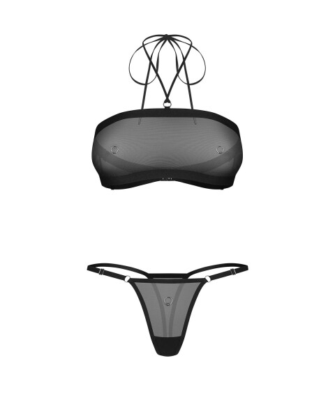 Dámsky sexy set Orinelle 2-Pcs Set Black - Obsessive S/M