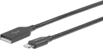ESTUFF Lightning kábel 0.5m šedá / USB / MFI (ES601065)