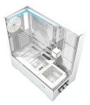 DarkFlash DY450 biela / ATX / bez ventilátorov / 2x USB-A 1x USB-C / priehľadná bočnica / bez zdroja (DY450 White)