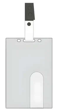 EuroSupplies Visačka na magnetickú kartu zvislá / Visačka / Tuhý plast / 54 x 86 mm / 50 ks
