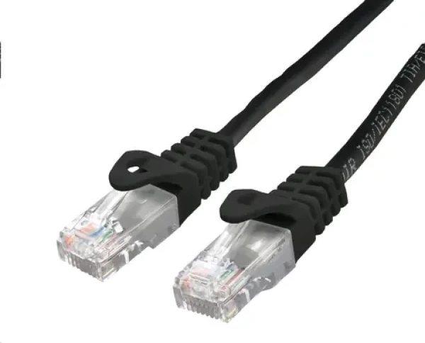 C-tech patchcord Cat6 UTP 0.25 m čierna (8954125015048)
