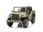 Mamido Mamido Detský elektrický vojenský Jeep Willys svetlé zelený